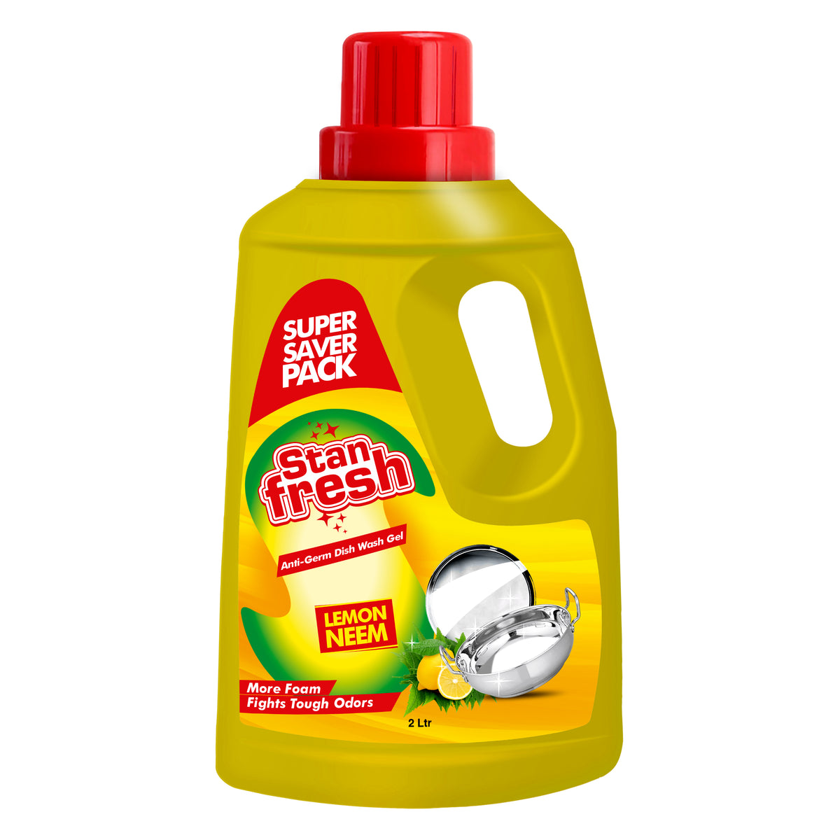 Stanfresh Anti-Germ Dishwash Gel - Lemon 750ml – Stanvac Prime