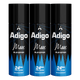 Adigo Max Blue Edition Deodorant 165ml(Pack Of 3)