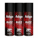 Adigo Buzz Deodorant - Intense 165ml(Pack Of 3)