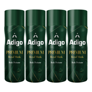 Adigo Premium Royal Musk Body Perfume 165 ml(Pack Of 4)