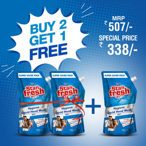 Stanfresh Hand Wash Mint 750ml Super Saver pack ( Buy 2 Get 1) - Stanvac Prime