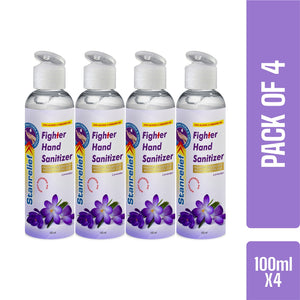 Stanrelief Hand Sanitizer Flip Top - Lavender 100ml (Pack of 4)