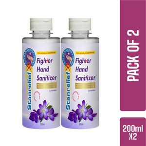 Stanrelief Hand Sanitizer Flip Top - Lavender 200ml (Pack of 2)