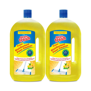 Stanfresh Super Disinfectant Floor Cleaner - Lemon 1ltr (Pack of 2) - Stanvac Prime