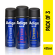 Adigo Man Xtreme Deodorant - Casual 165ml, Intense 165ml & Sport 165ml